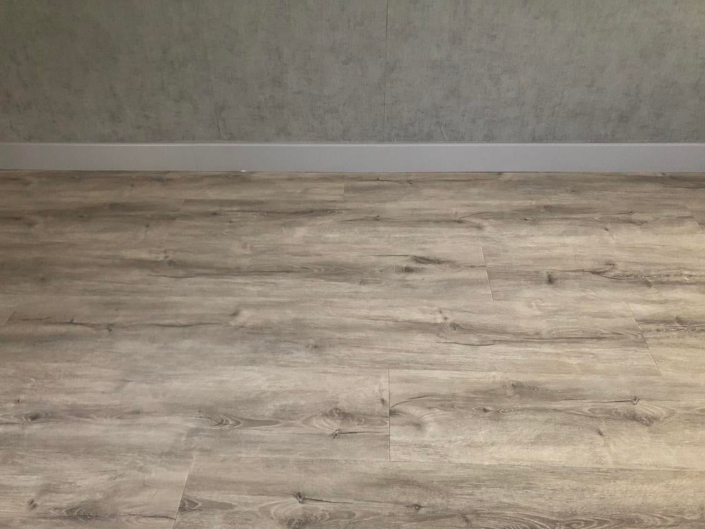 45 m2 Floorify lichtgrijs eik Vinyl planken, Ophalen, Zo goed als nieuw, 25 tot 50 m², Grijs