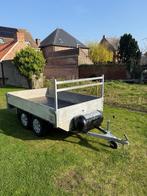 Remorque en aluminium à double essieu 255x150, Autos : Divers, Remorques, Enlèvement, Utilisé