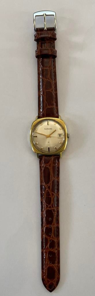 Ancienne montre Suisse plaquée or. Tres bon etat., Enlèvement ou Envoi, Utilisé, Or, Or