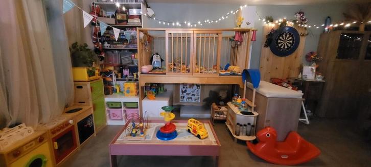 Professioneel dubbel speelpark Schilte, Enfants & Bébés, Parcs, Utilisé, Rectangulaire, Enlèvement