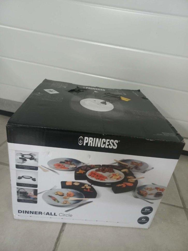 Princess Dinner4All Circle - Voor onderdelen, Electroménager, Plaques de gril, Comme neuf, Gril de table, Enlèvement ou Envoi