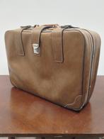 Vintage fifties reiskoffer leder, Antiek en Kunst, Ophalen of Verzenden