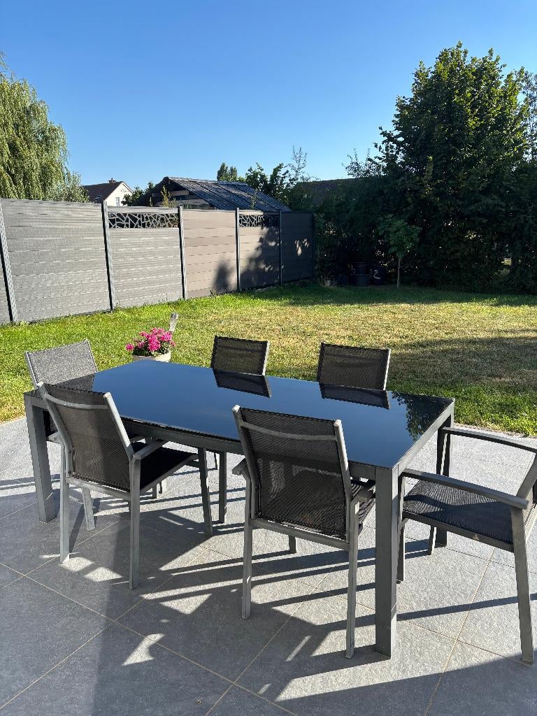 Table jardin, Jardin & Terrasse, Tables de jardin, Enlèvement, Utilisé, Rectangulaire, Autres matériaux