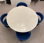 Te koop 4 unieke stoelen en tafel Ikea ., Huis en Inrichting, Ophalen, Gebruikt, Blauw, Vier