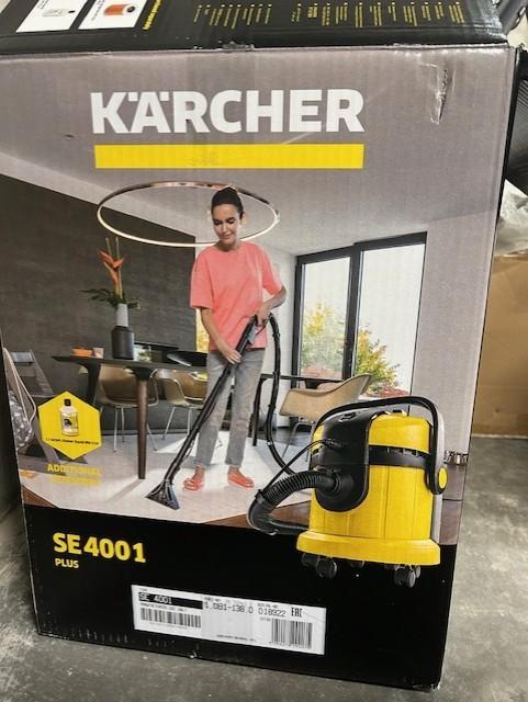 Kärcher tapijt- en zetelreiniger SE 4001 Plus, Electroménager, Aspirateurs, Comme neuf, Aspirateur, 1200 à 1600 watts, Réservoir