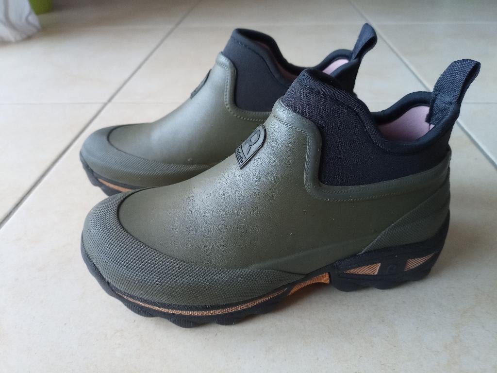 Rouchette rubberen enkellaarsjes, Tuin en Terras, Werkkleding, Zo goed als nieuw, Schoenen, Ophalen of Verzenden