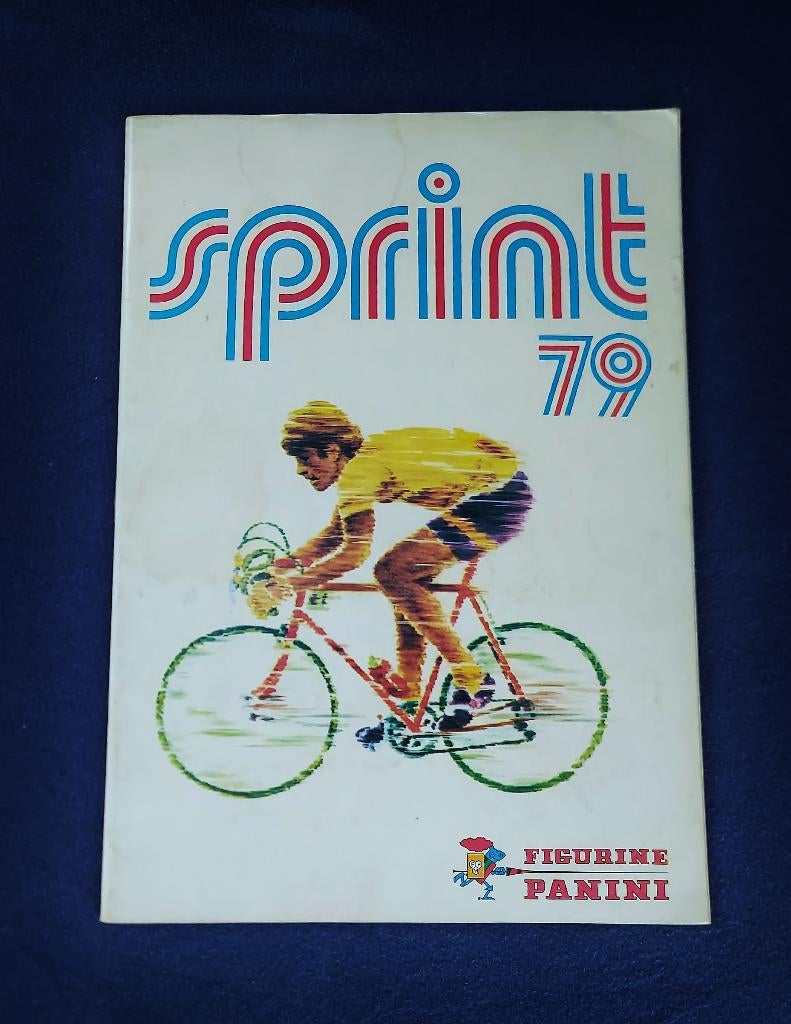 Panini sticker album cycling ' SPRINT 79 ' -volledig-, Enlèvement ou Envoi, Utilisé, Plusieurs autocollants
