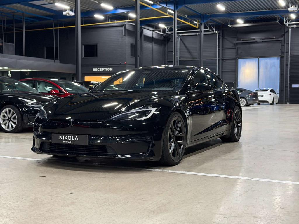 Tesla Model S PLAID - FULL SELF DRIVING ACTIVE - 1020HP - 21, Autos, Tesla, Cuir, 75 kW, Achat, Euro 6