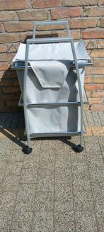 Brabantia sterke linnenmand in metalen karretje op wieltjes, Huis en Inrichting, Ophalen of Verzenden, Zo goed als nieuw