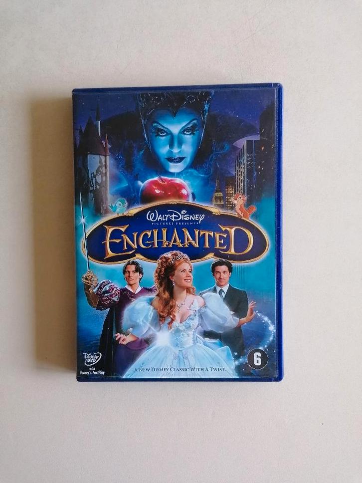 Een sprookje op DVD : ENCHANTED van WALT DISNEY, Cd's en Dvd's, Dvd's | Kinderen en Jeugd, Zo goed als nieuw, Alle leeftijden