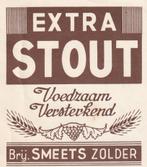 Bieretiket België : Smeets Zolder extra stout, Ophalen of Verzenden, Zo goed als nieuw, Overige typen, Overige merken