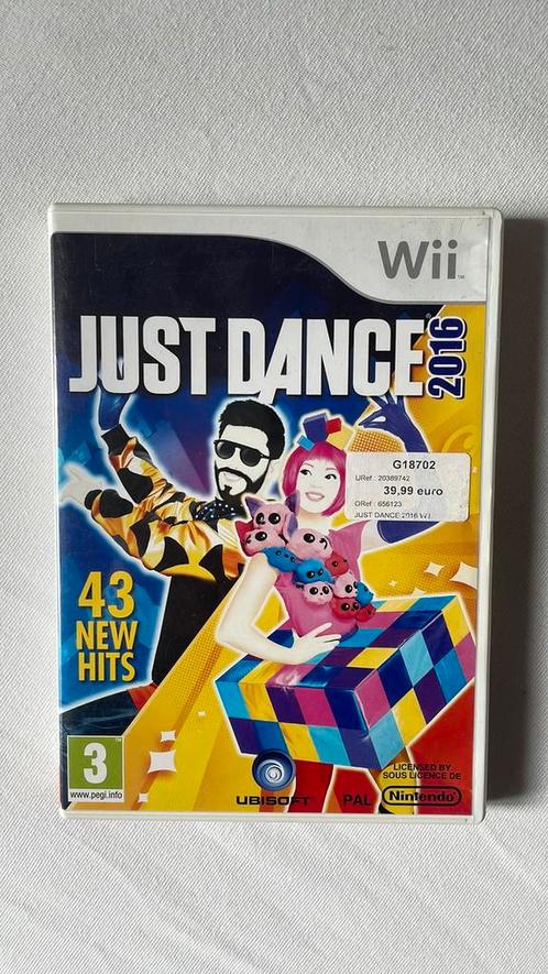 Just Dance 2016 Wii, Games en Spelcomputers, Games | Nintendo Wii, Zo goed als nieuw, Overige genres, 3 spelers of meer, Vanaf 12 jaar
