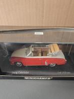 Minichamps Wartburg cabriolet krapprot, Hobby & Loisirs créatifs, Voitures miniatures | 1:43, Comme neuf, MiniChamps, Enlèvement ou Envoi