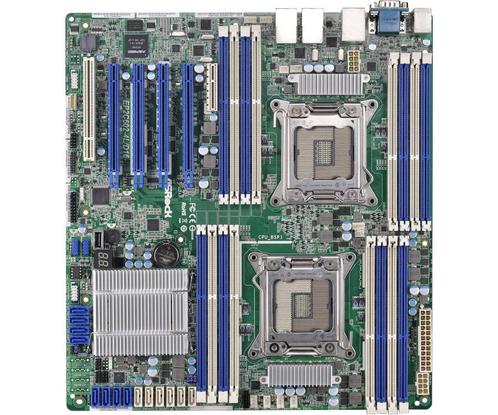 ASRock Rack EP2C602-4L/D16 2x E5-2670(HS/FAN inc), 64GB RAM!, Computers en Software, Moederborden, Zo goed als nieuw, Intel, DDR3