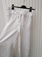 Witte broek met beige streepje. Amélie & Amélie. Maat S., Ophalen of Verzenden, Maat 36 (S), Beige