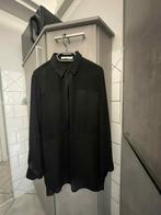 Sweewe L zwart hemd van twee materialen, Kleding | Dames, Sweewe, Ophalen of Verzenden, Zo goed als nieuw, Zwart