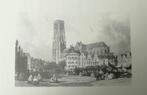 Print van Grote markt Mechelen, Ophalen of Verzenden