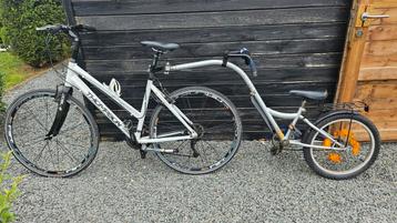 Aanhangfiets mét fiets 3x12 medium beschikbaar voor biedingen