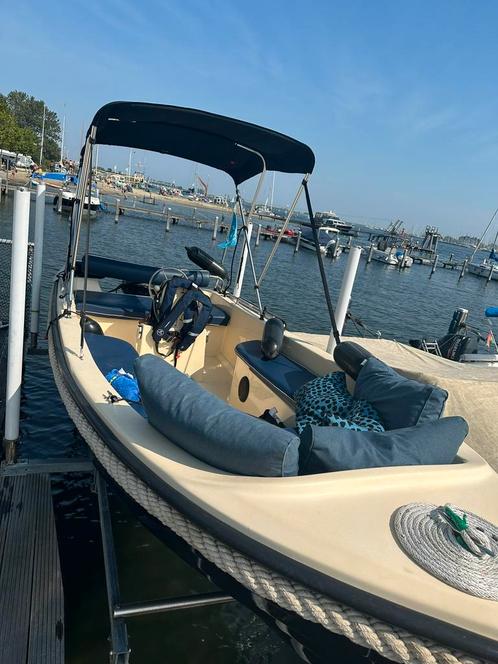 Motorboot Sloep 470 met Yamaha motor + trailer, Watersport en Boten, Sloepen, Zo goed als nieuw, 10 tot 30 pk, 3 tot 6 meter, Buitenboordmotor