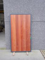 Tuipoortje met padouk hout, gegalvaniseerd kader, Nieuw, 100 tot 150 cm, 150 tot 200 cm, Hout