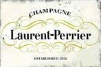 Reclamebord vintage champagne Laurent-Perrier - mancave new, Verzamelen, Ophalen of Verzenden, Nieuw, Reclamebord