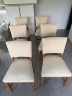 6 stoelen voor eettafel, Huis en Inrichting, Ophalen, Gebruikt, Bruin, Vijf, Zes of meer stoelen
