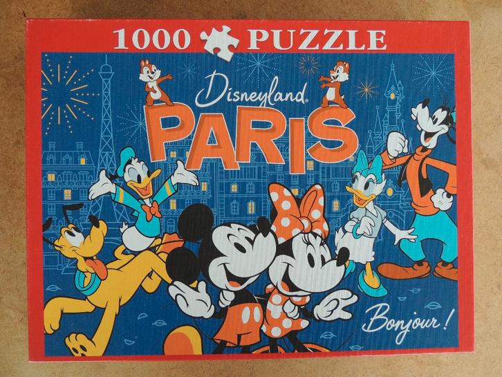 Puzzle 1000 pièces - Disneyland Paris - 2024 Bonjour ..., Hobby en Vrije tijd, Denksport en Puzzels, Legpuzzel, Ophalen