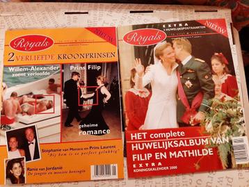 Royals nummer 1 & 2  tijdschrift. Press news beschikbaar voor biedingen