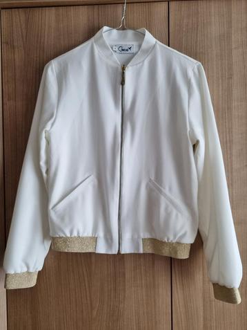 Veste blanche à détails dorés - Gwear - taille XS