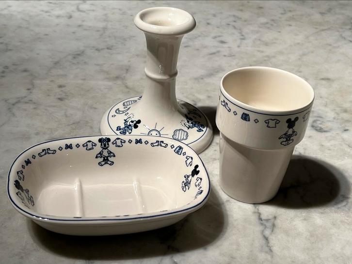 Boch Donaldson Disney toiletset - 3 stuks (set 13), Antiek en Kunst, Antiek | Keramiek en Aardewerk, Ophalen