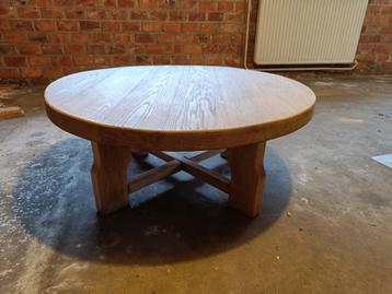 massief licht eiken salon tafel beschikbaar voor biedingen