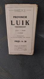 Verkeerskaart provincie Luik, Verzamelen, Overige Verzamelen, Ophalen of Verzenden, Gebruikt