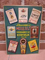 Reclame display Likeurstokerij Genever Mouliez Kortrijk, Verzamelen, Ophalen of Verzenden, Gebruikt, Reclamebord