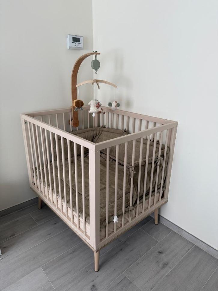 Park Quax Box Flow - Clay, Kinderen en Baby's, Babyparken, Zo goed als nieuw, Rechthoekig, In hoogte verstelbaar, Boxkleed, Ophalen