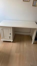 Bureau in wit hout L 140cmx H 74 cm x B 70 cm, Huis en Inrichting, Bureaus, Ophalen, Gebruikt