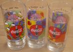 Set van 3 Coca Cola glazen met diverse afbeeldingen yum yum, Verzamelen, Glas en Drinkglazen, Nieuw, Ophalen of Verzenden