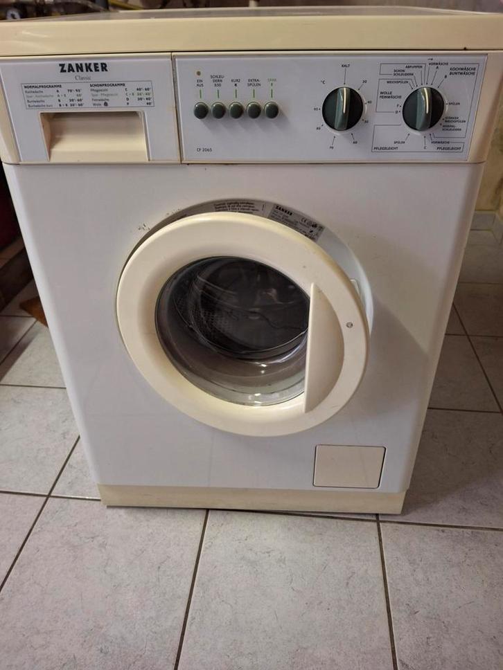 wasmachine Zanker, Elektronische apparatuur, Wasmachines, Kort programma, Ophalen
