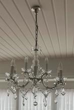 Retro / vintage kroonluchter / 9 lampen, Huis en Inrichting, Lampen | Kroonluchters, Ophalen, Gebruikt, Glas, Klassiek