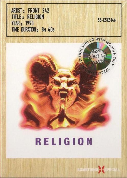 FRONT 242 RELIGION - LIMITED MINI CD IN WOODEN BOX + STICKER, Cd's en Dvd's, Cd's | Overige Cd's, Nieuw in verpakking, Verzenden