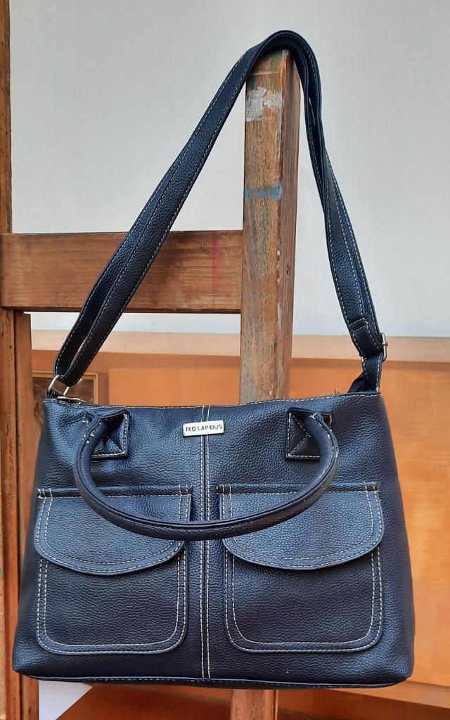 Donkerblauwe handtas, Handtassen en Accessoires, Tassen | Damestassen, Gebruikt, Handtas, Blauw, Ophalen