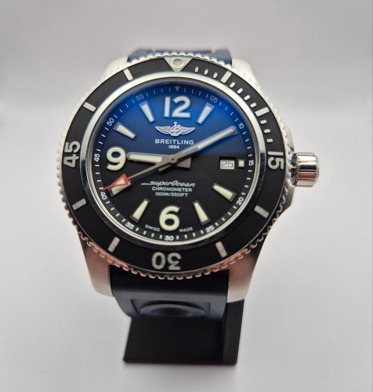 Breitling Superocean II Automatic 44mm full set, Handtassen en Accessoires, Horloges | Heren, Zo goed als nieuw, Breitling, Ophalen of Verzenden