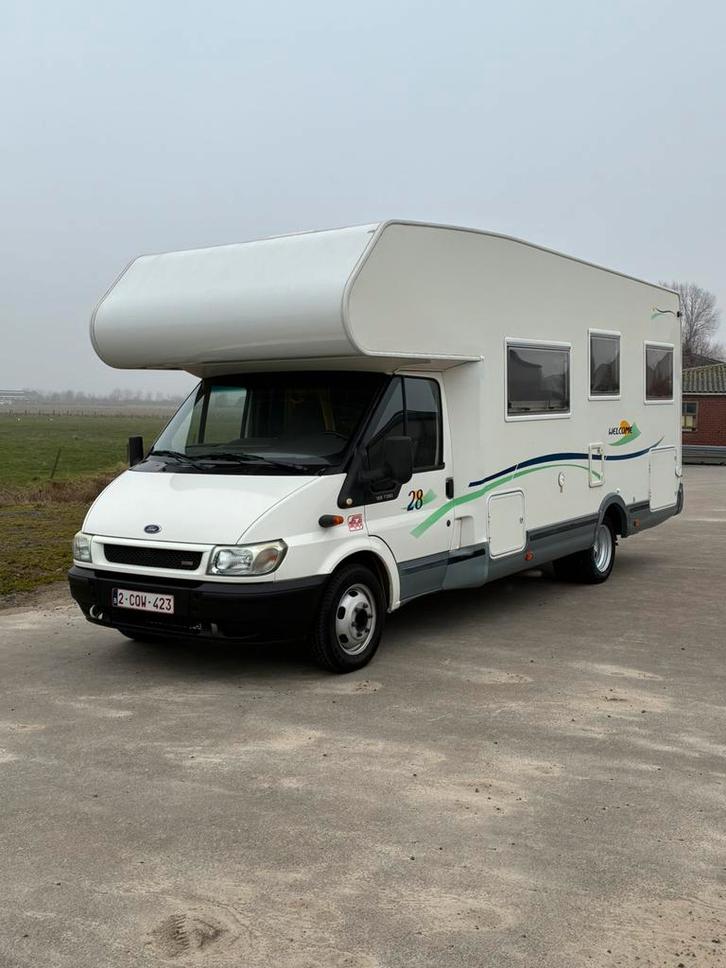 Ford transit, Caravans en Kamperen, Mobilhomes, Particulier, tot en met 6, Chausson, Ford, Diesel, Handgeschakeld, Cassettetoilet