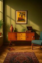 Prachtig vintage duo tone Tv meubel, Huis en Inrichting, Kasten |Televisiemeubels, Ophalen of Verzenden, Gebruikt, Overige houtsoorten