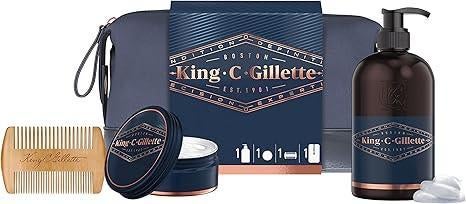 King C. Gillette Baardbalsemset | GRATIS LEVERING, Handtassen en Accessoires, Uiterlijk | Gezichtsverzorging, Nieuw, Verzorging