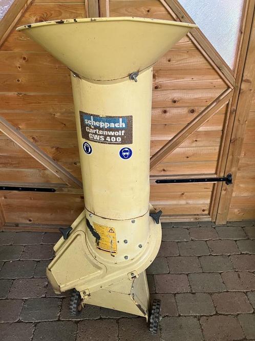 Scheppach hakselaar GWS 400, Tuin en Terras, Hakselaars, Gebruikt, Elektrisch, Ophalen