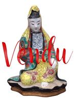 ❌VENDU❌ Lampe ancienne Porcelaine orientale Scène rare, Ophalen of Verzenden