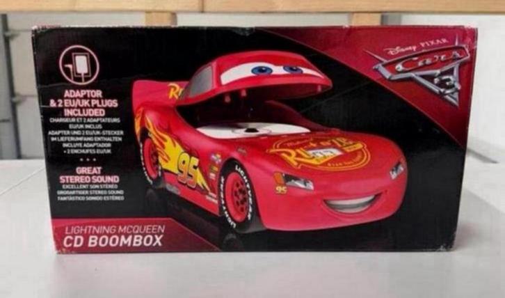 Disney Pixar CARS Lightning McQueen Cd-speler Boombox NIEUW, Verzamelen, Disney, Nieuw, Overige typen, Ophalen of Verzenden