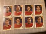 8 stickers panini rode duivels WK KOREA-JAPAN, Verzamelen, Ophalen of Verzenden, Gebruikt