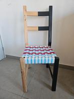 Unieke stoel, handgemaakte zitting, Huis en Inrichting, Stoelen, Ophalen, Zo goed als nieuw