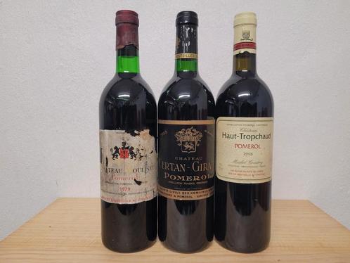 3x Pomerol (25€/fles), Verzamelen, Wijnen, Zo goed als nieuw, Rode wijn, Frankrijk, Vol, Ophalen